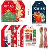 48PCS Merry Christmas Paper Tags 2025 Xmas Tree Hanging Label Navidad 2025 New Year Home Xmas Party Gifts Cards Set Decorations