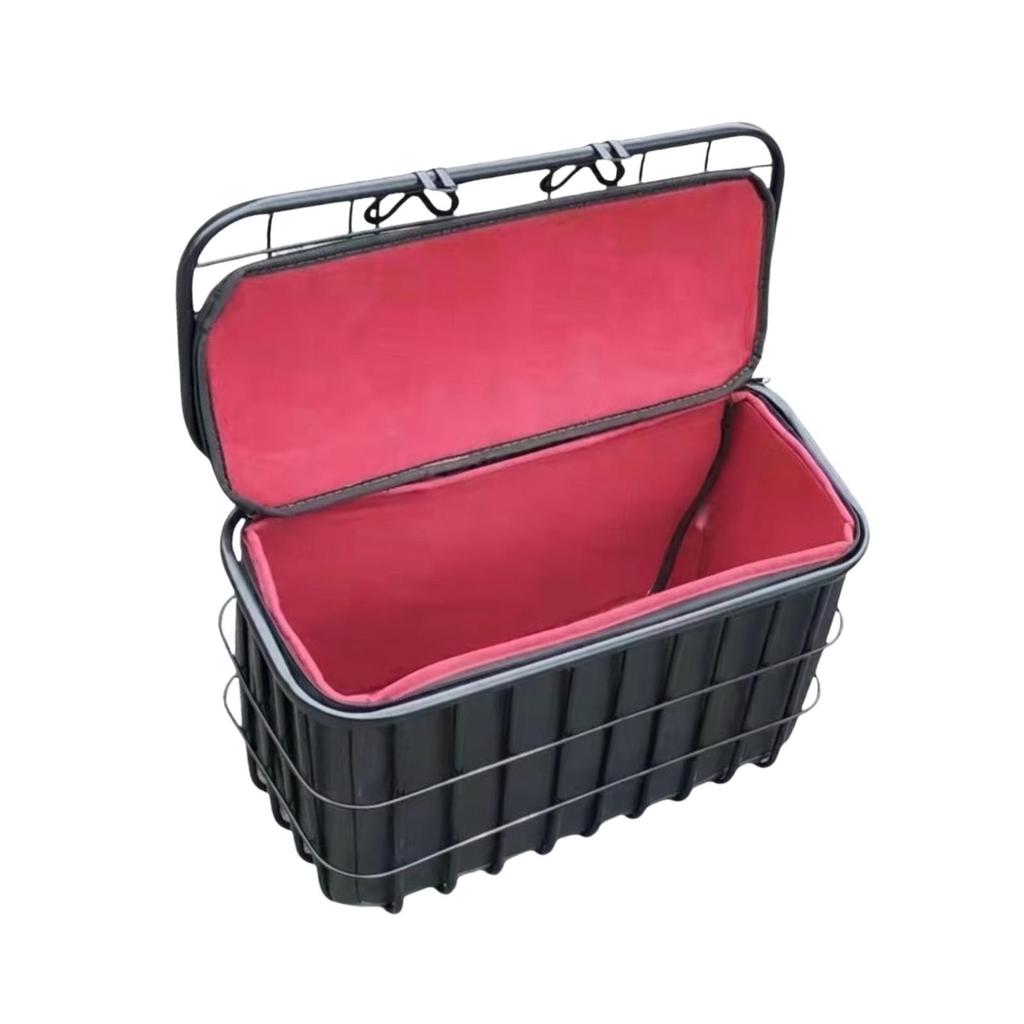 Electric Scooters Rear Basket ,Rear Cargo Rack, Wire , Storage Basket, with Cover for Shopping