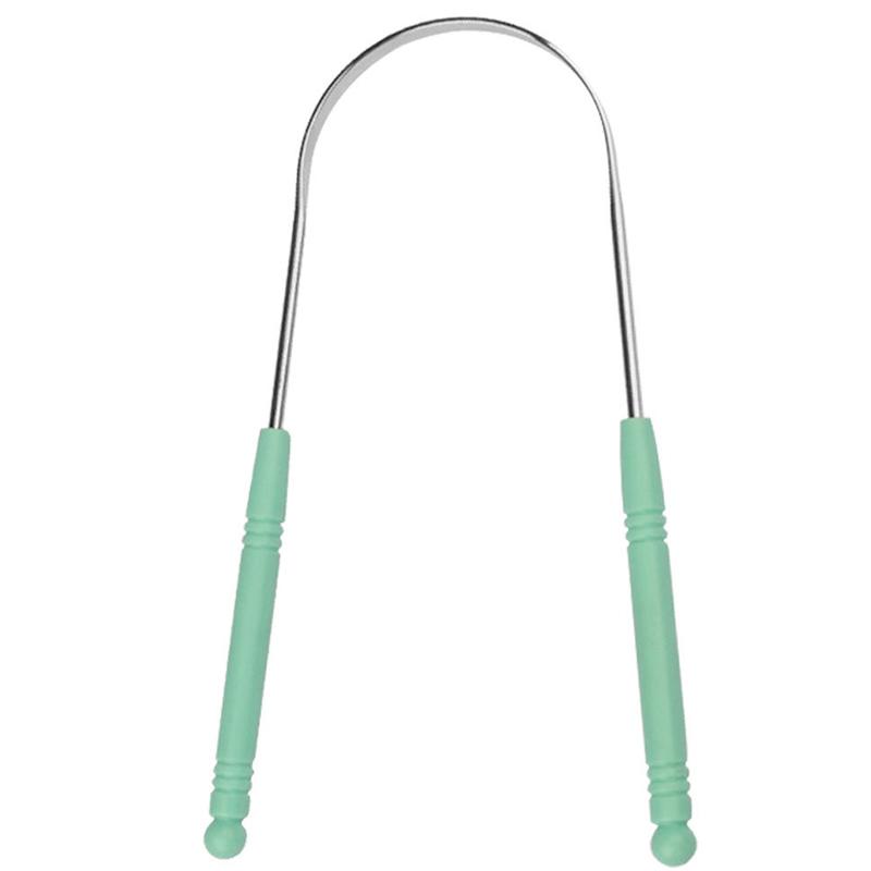Stainless Steel Tongue Scraper With Box Tongue Coated Cleaner Brush Keep Fresh Breath Toothbrush Oral Hygiene Care Cleaning Tool