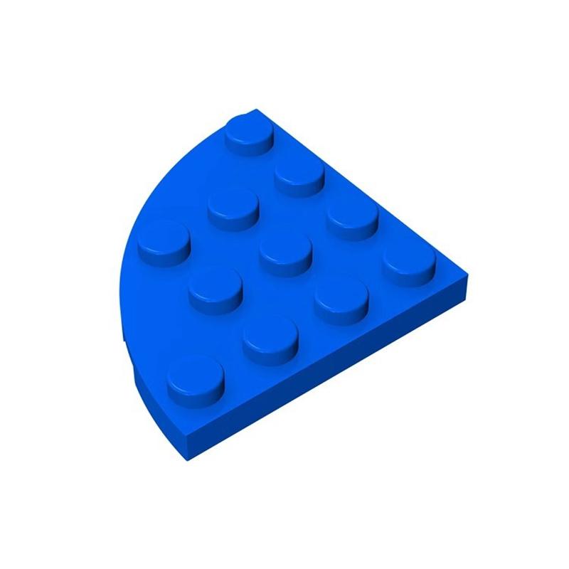 10 KUSŮ 30565 1Deska Kulatý Roh 4 x 4 Kostka Moc Barva Kompatibilní s Kostkami DIY Dětská Hračka Montážní Díl