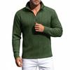 Men's Casual Quarter-zip Shirt Long-sleeve Top