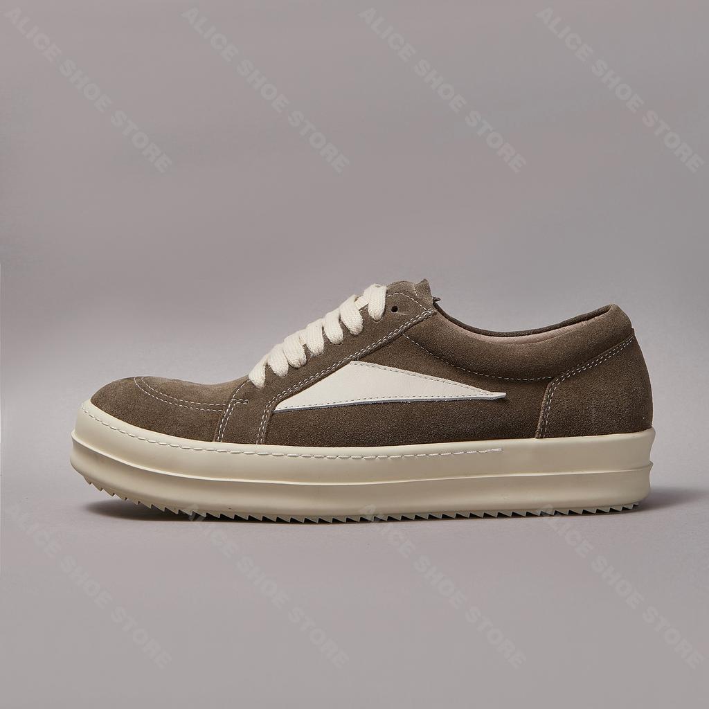 Brand Casual Women Shoe Low Top Men Sneaker Quality Brown Cow Suede Punk Designer Luxury Street Quality Platform Thick-sole Shoe