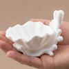 Coral Shell Jewelry Tray, 3D Printed Nordic Design Ornament, Durable Housewarming Desktop Organizer, for Home Living Room Office