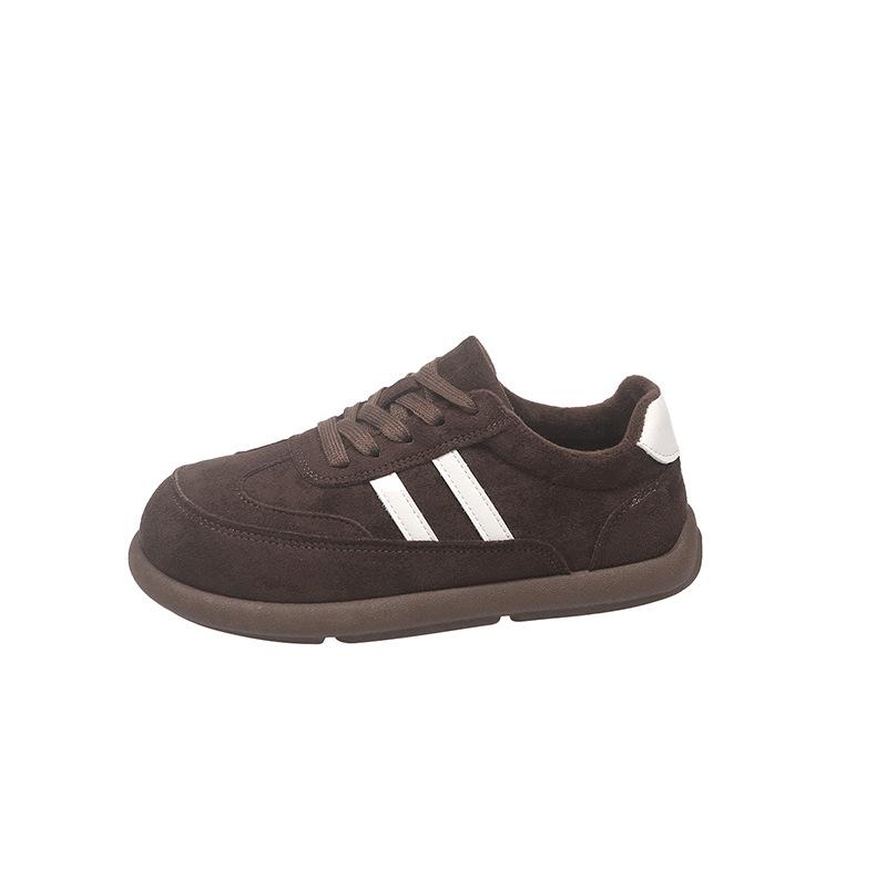 Inner Height Increase German Training Shoes Women's Autumn 2025 New Color Matching Forrest Gump Shoes Sports Lace-up Red Casual Shoes Women's Shoes