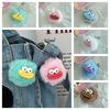 Mini Funny Clown Keychain Plushies Big Mouth Plush Pendant Fashion Sausage Mouth Keyring  Girls