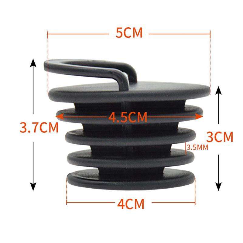 4 Pcs Scupper Plugs,Push-In Boat Drain Plugs With Ring Pull,Scupper Stopper,Hole Seal Boat Drain Plugs For Prevent Water-A87Q