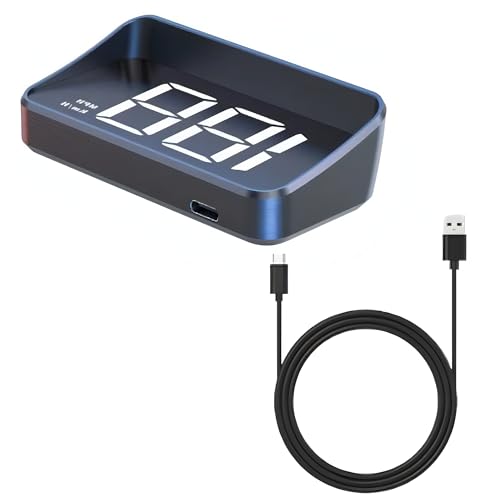

bubulu Head-Up Display HUD Speedometer Projection Type USB Powered GPS Display Universal Type for Trucks, Cars, and Buses