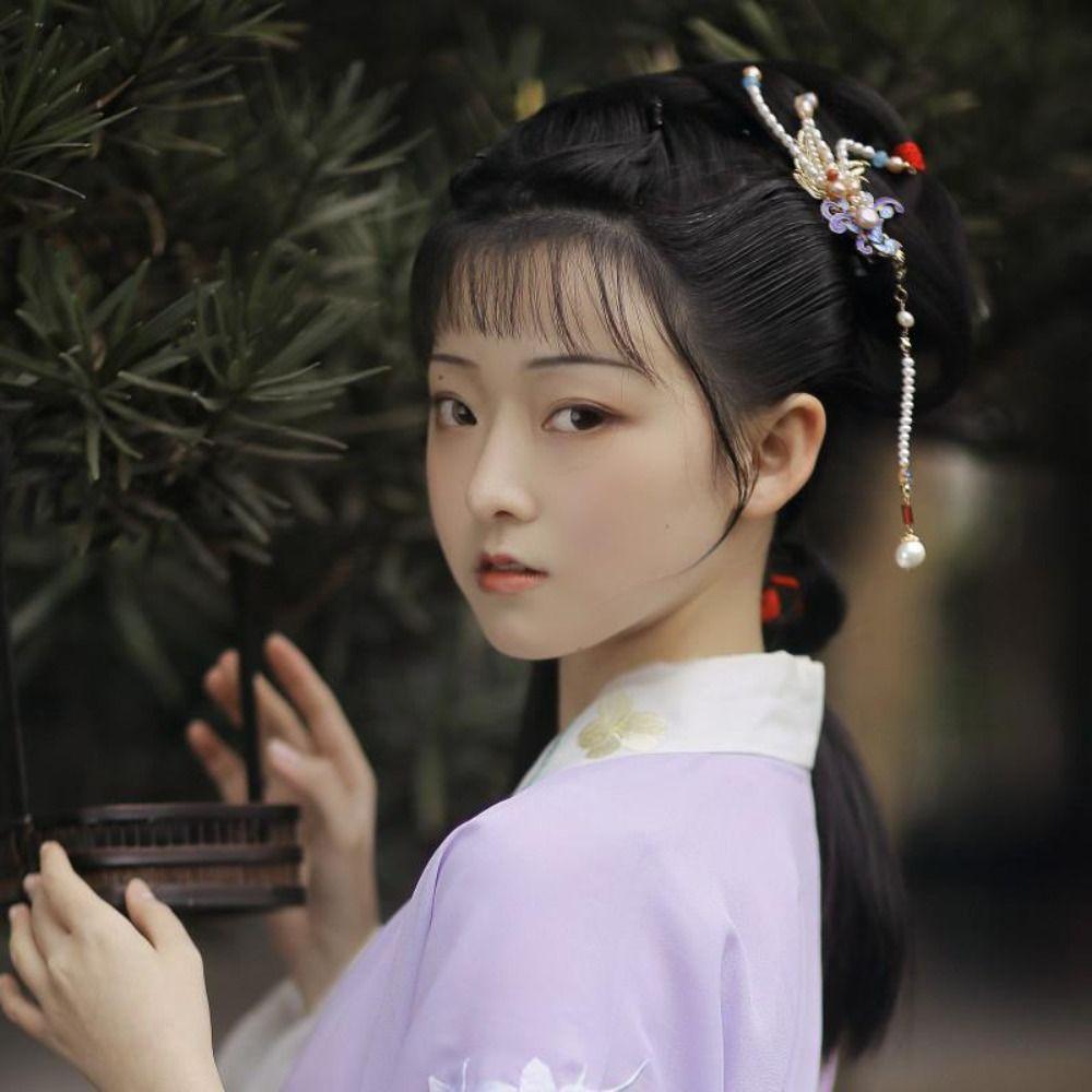 Tassel Hanfu Hair Stick Pearl Hanfu Headwear Exquisite Chinese Style Hairpin  Women