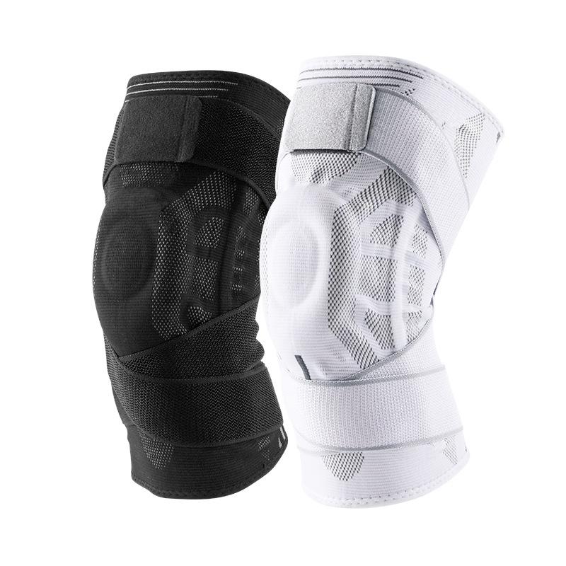 Knee Brace Adjustable Strap Silicone Pad Knee Support for Men Women Running Basketball Squat Arthritis Pain Relief Compression Knee Pad M L XL