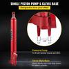 Hydraulic Long Ram Jack, 8 Tons/17363 lbs Capacity, with Single Piston Pump and Clevis Base, Manual Cherry Picker with Handle, for Garage/Shop Cranes,