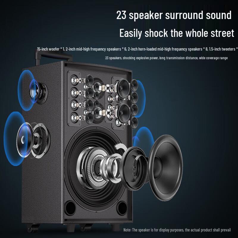 Soaiy X66A Portable Karaoke Bluetooth Speaker System (CN version)