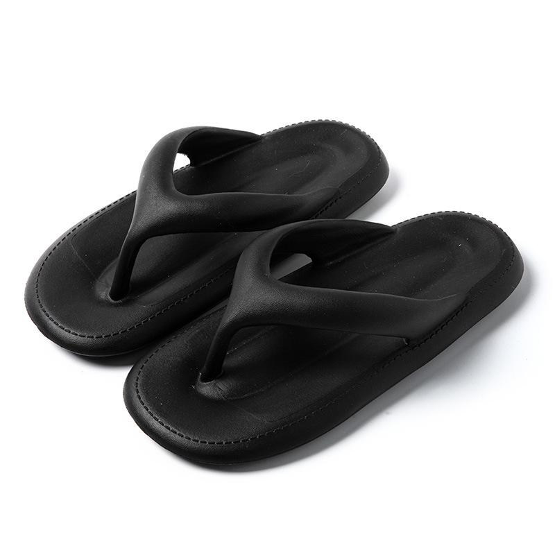 Ladies' Flip Flops For Women Cozy Slides Soft Sea Beach Sandals Slippers Indoor Home Women's Shoes Solid Color