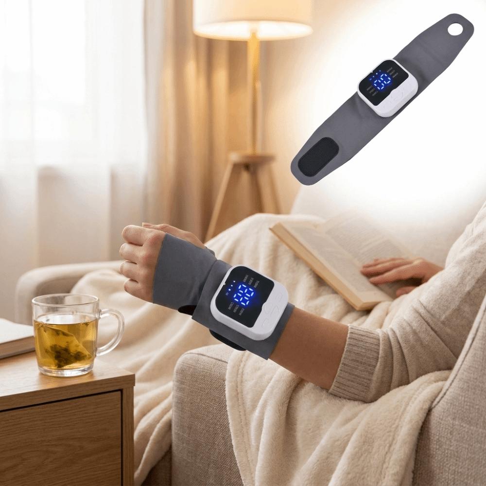 10 Modes EMS Microcurrent Massager 29 Levels Wrist Support Brace Hand Massage Protector Office Use