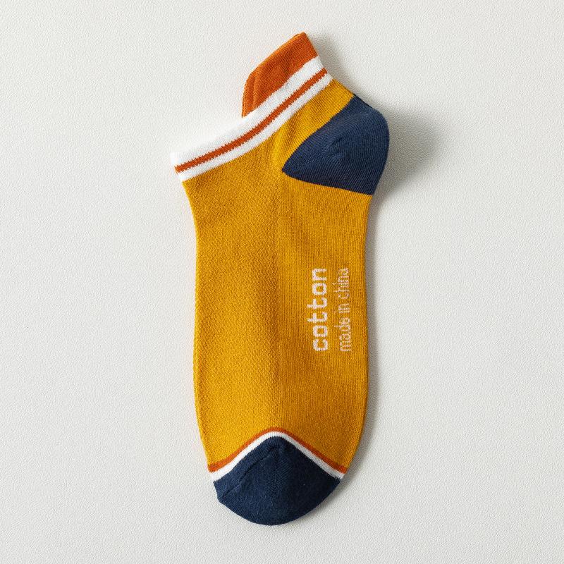 LKWDer 3 Paar Frühling Sommer Low-cut Sport Mesh Herren Bootssocken Socken Herren Schweißabsorbierend Atmungsaktiv Kurzer Schaft Baumwollsocken