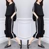 2 Pcs/Set Women T-shirt Pants Set Short Sleeves Loose Elastic Waist Sports Pockets Cropped Pants Top Suit Female Clothing
