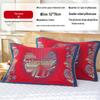 Par de Fronhas de Algodão Antiderrapantes - Design Festivo Vermelho, Absorventes de Suor, Anti-Queda, Frete Grátis