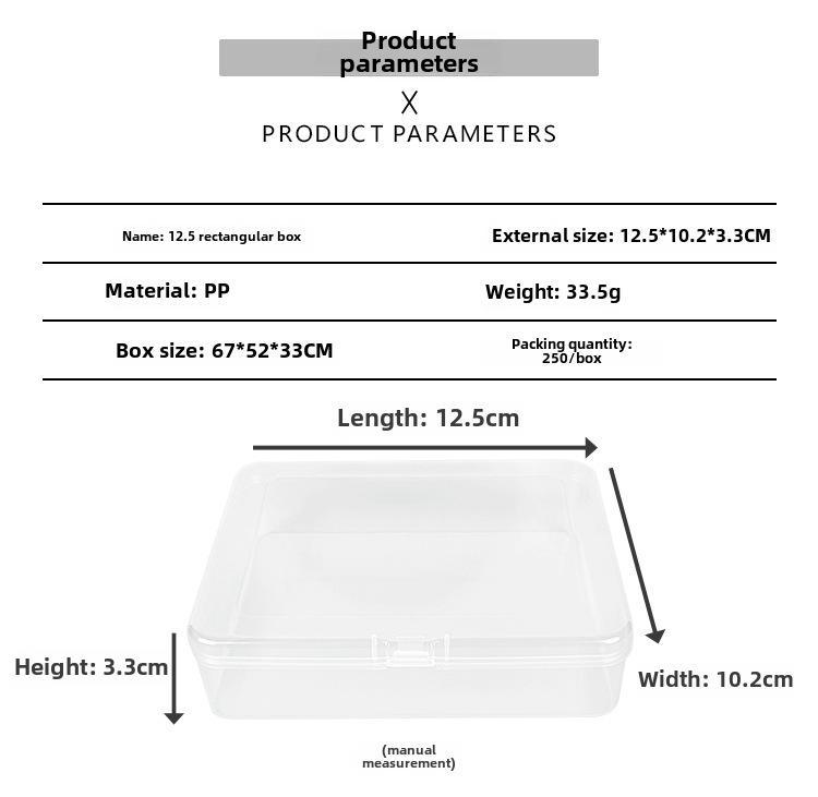 Caja de exhibición y almacenamiento de hardware de plástico transparente