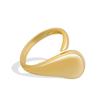Minimalist Cool Smooth Open Ring For Women Adjustable Temperament Finger Ring Simple Fashion Jewelry