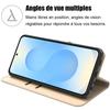 Coque de protection - BOOLING - Samsung Galaxy S25 - Antichoc - Cuir Synthétique - Doré