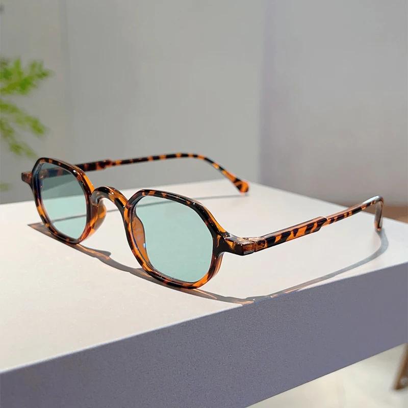 Vintage Oval Sunglasses Men Fashion Multi-Color Outdoor Shades Women Trendy Retro Korean Style Casual Sunglasses Woman