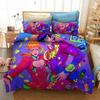 Anime JoJo Bizarre Adventure Jotaro Kujo Set Biancheria da Letto Ragazzi Ragazze Twin Queen Size Copripiumino Federa Letto Bambini Adulti