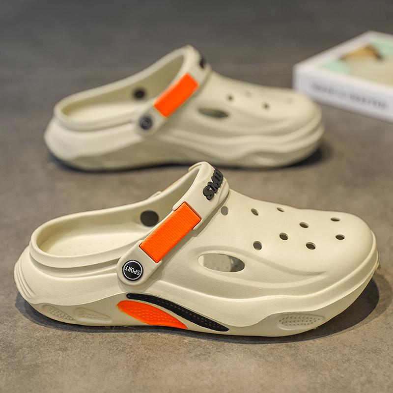 Herren Schnelltrocknende EVA Strand Clogs - Rutschfeste Outdoor Sandalen mit Fußgewölbeunterstützung, Leichte Garten-/Poolschuhe für Sommerreisen