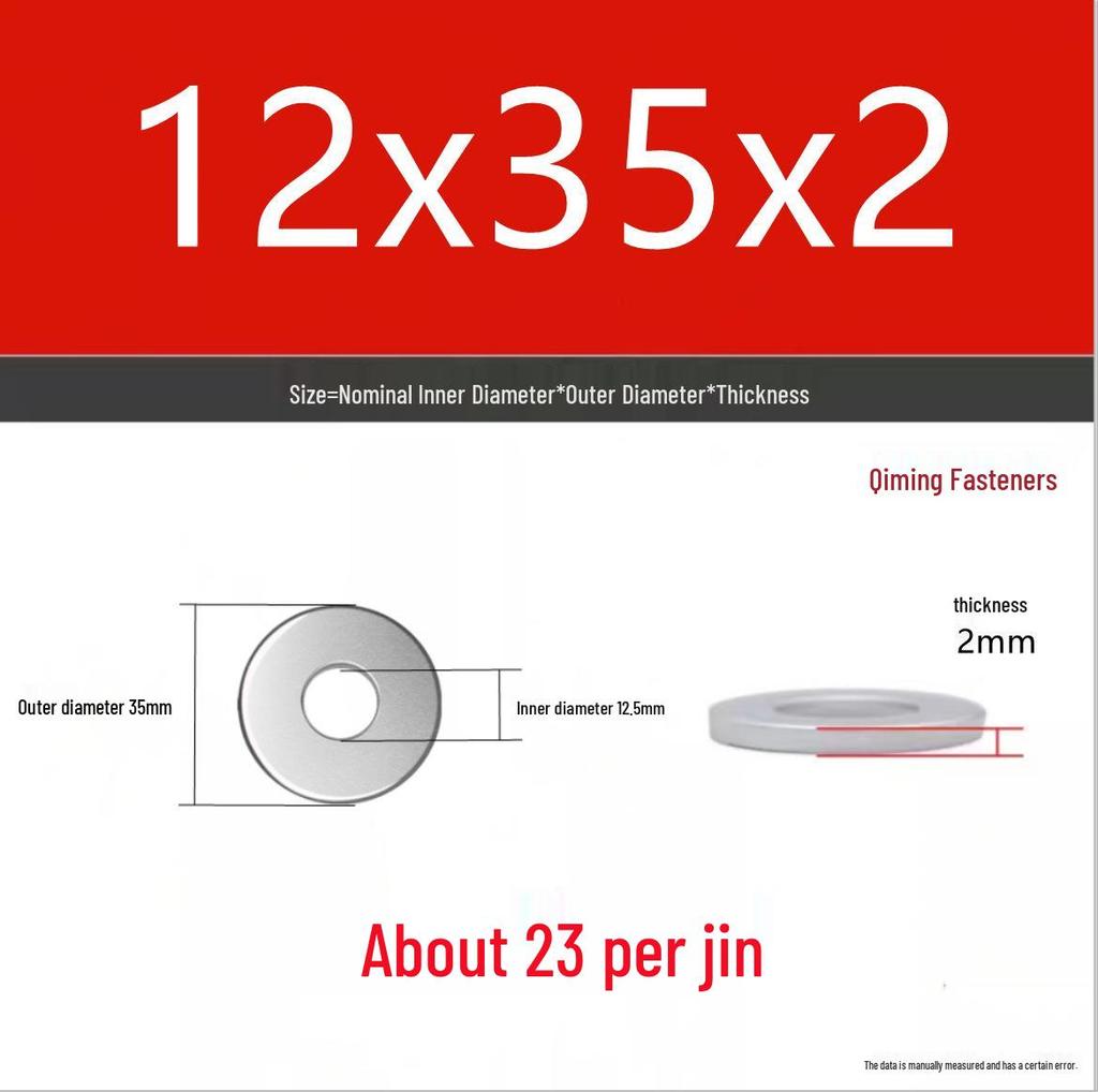 4.8 Grade Galvanized Iron Flat Washer M3-M40 Oversized Metal Screw Gasket Washer