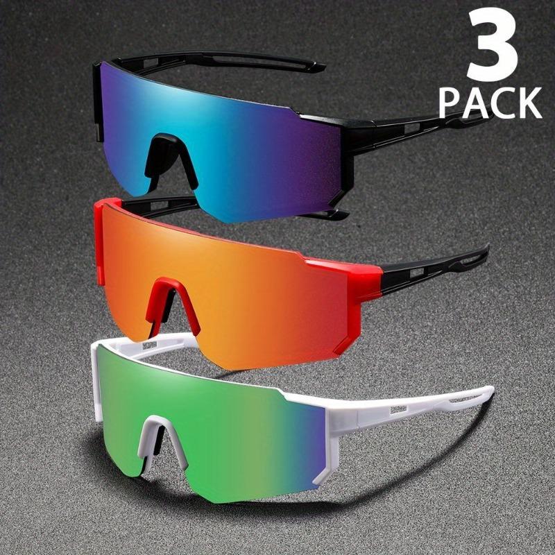3-piece Set of Trendy Cycling Glasses for Both Men and Women