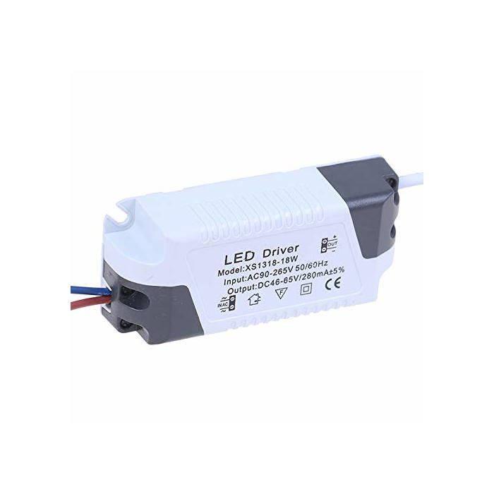 AIMOONSA Pack de 2 drivers LED 18–24W pour plafonnier/panneau, alimentation DC avec protections