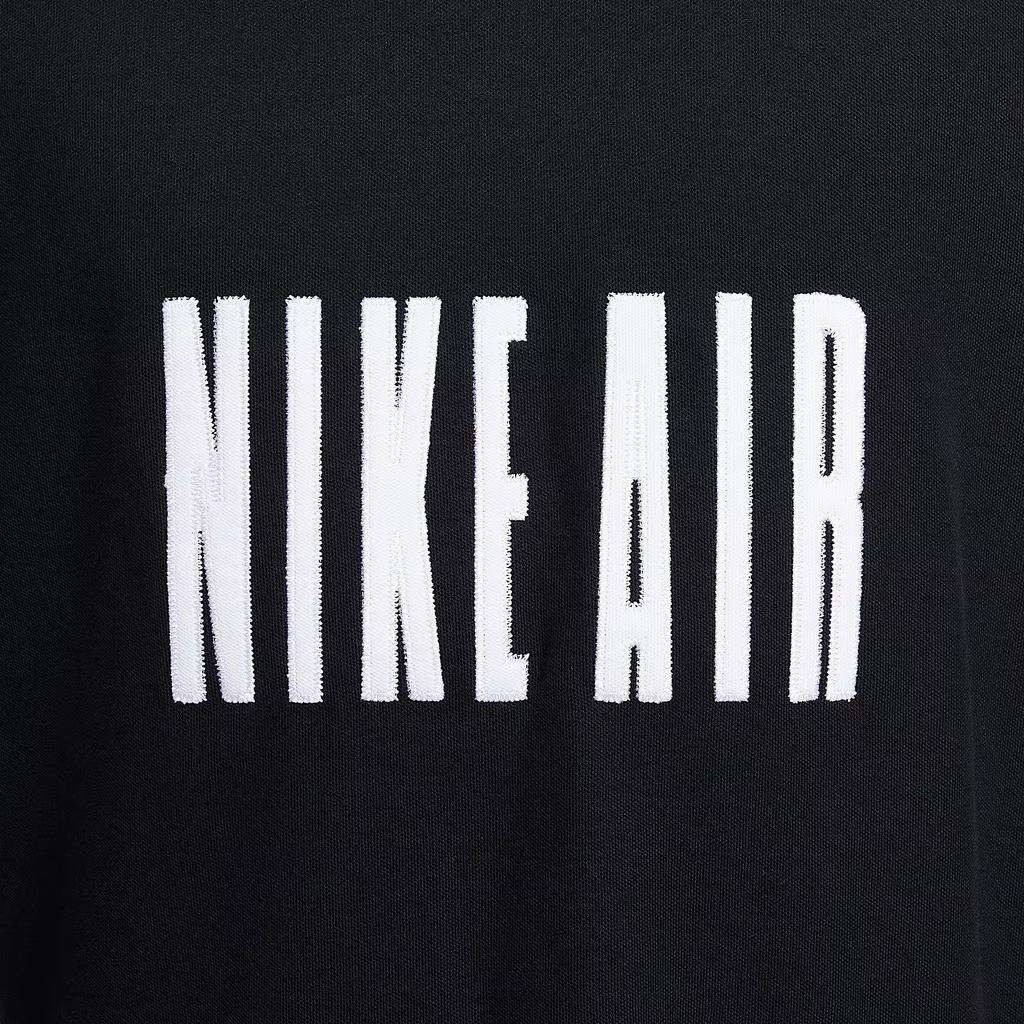 Nike Air Sweatshirts Men's Black Lapel Moderate Regular HV1321-010