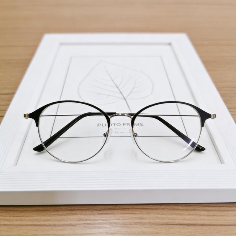 Metal Round Frame Unisex Men Women Blue Light Blocking Computer eyeglasses