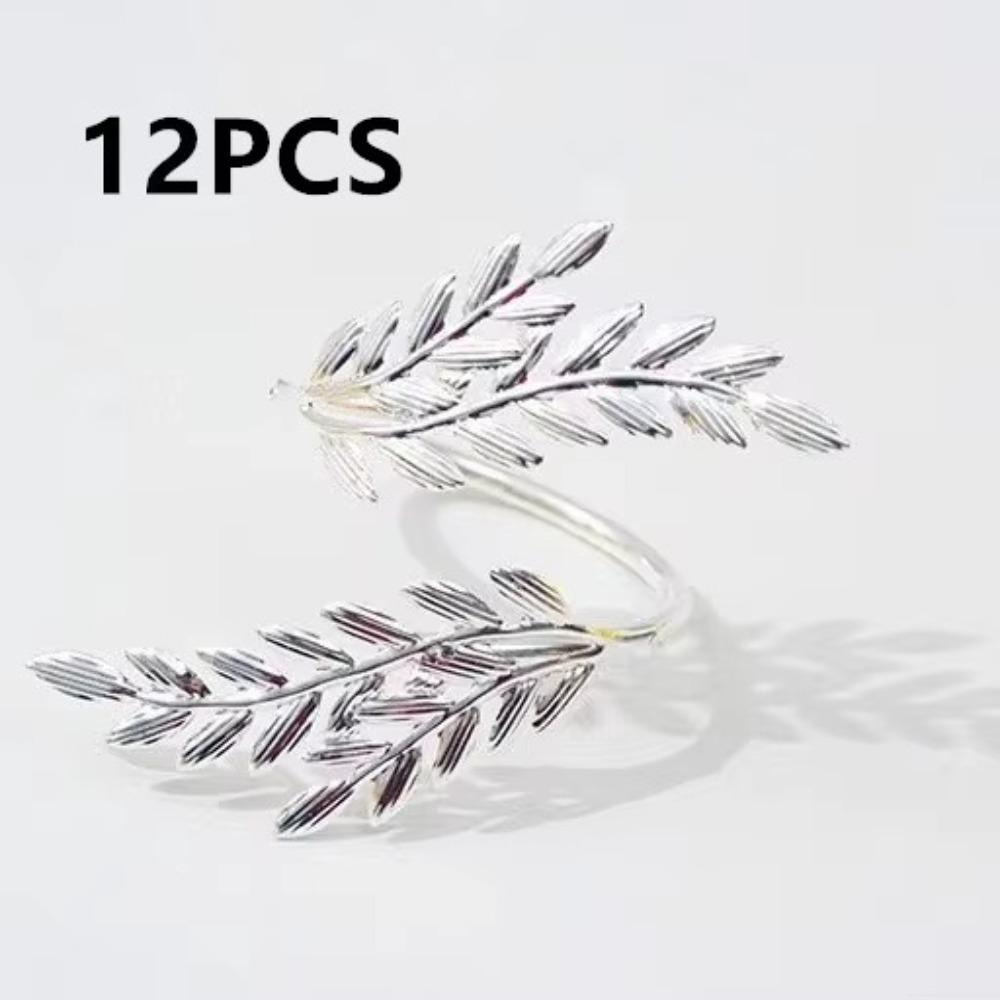 1/6/12pcs Modern Minimalist Napkin Holder Metal Dinnig Table Decoration Napkin Ring Buckles  Kitchen