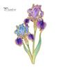Decorative Clothing Pin Brooch Pin, Enamel Flower Design with Smooth Edges, Lapel Lightweight Zinc Alloy Badge for Jackets Scarves Bags Gift Non-snag