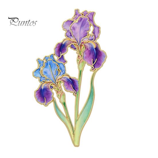 Decorative Clothing Pin Brooch Pin, Enamel Flower Design with Smooth Edges, Lapel Lightweight Zinc Alloy Badge for Jackets Scarves Bags Gift Non-snag
