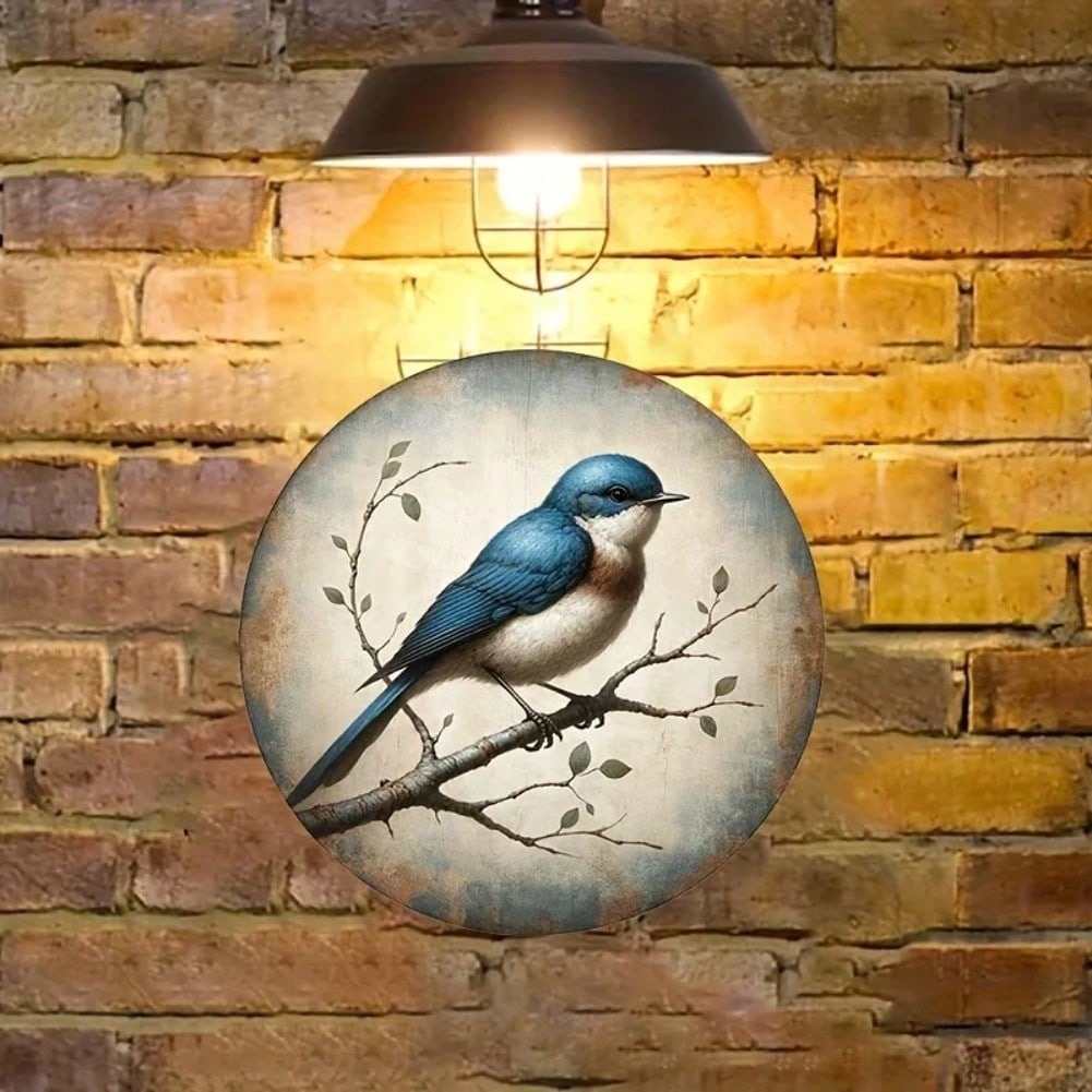 

Round Metal Wall Art Sign 2D Fashion Hanging Decor Home Garden Interior Exterior 20x20 різнокольоровий
