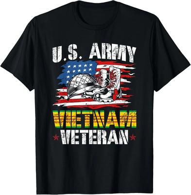 Vietnam Veteran US Army US Flag Tee Gift Unisex T-Shirt