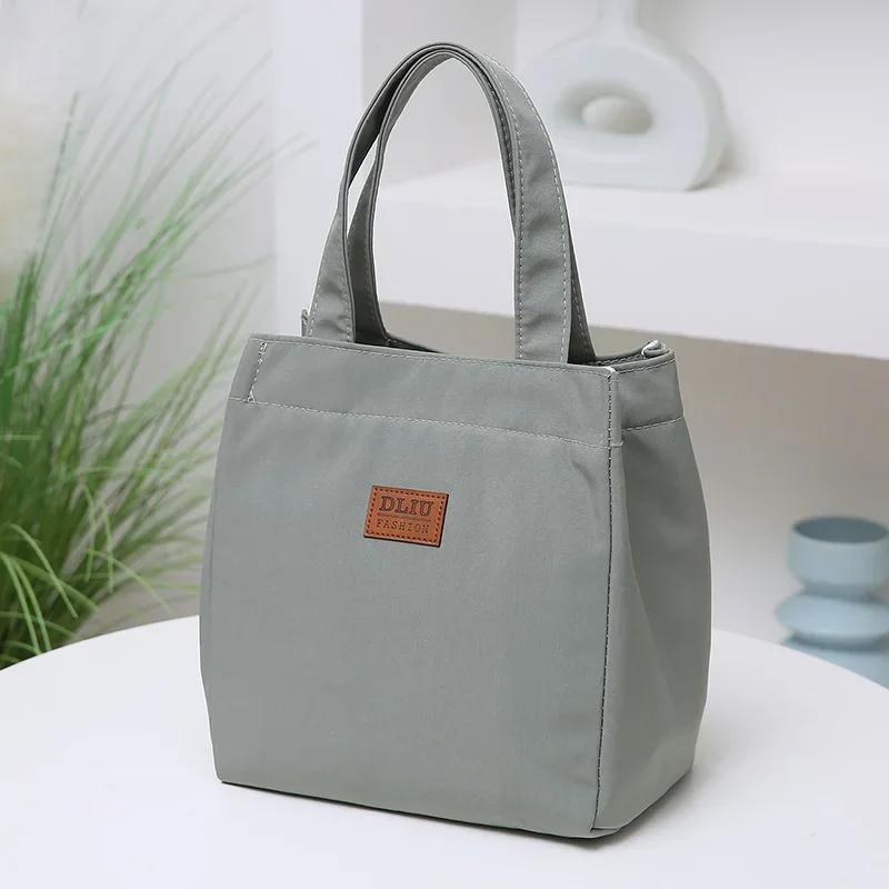 High Capacity Lunch Bag with Aluminum Foil Insulated Thermal Cooler Lunch Box Tote Picnic Travel Pouch Oxford Cloth Handbags