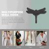 Retro Wall Hooks for Coats Door Decor Dragonfly Key Hanger Dragonfly Clothes Hook  for Hanging Hat