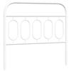 VidaXL White Metal Headboard 100 Cm 377196