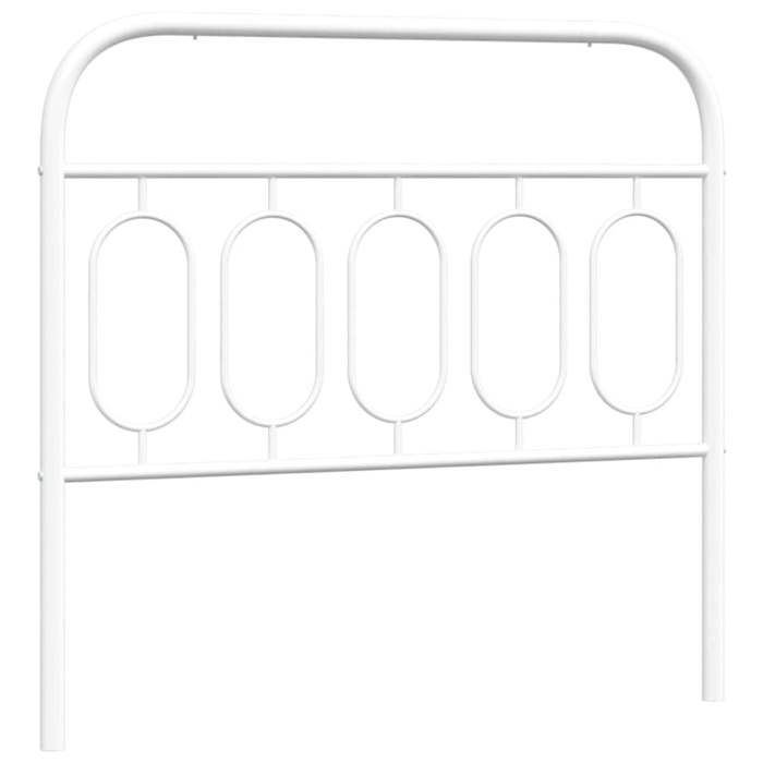 VidaXL White Metal Headboard 100 Cm 377196