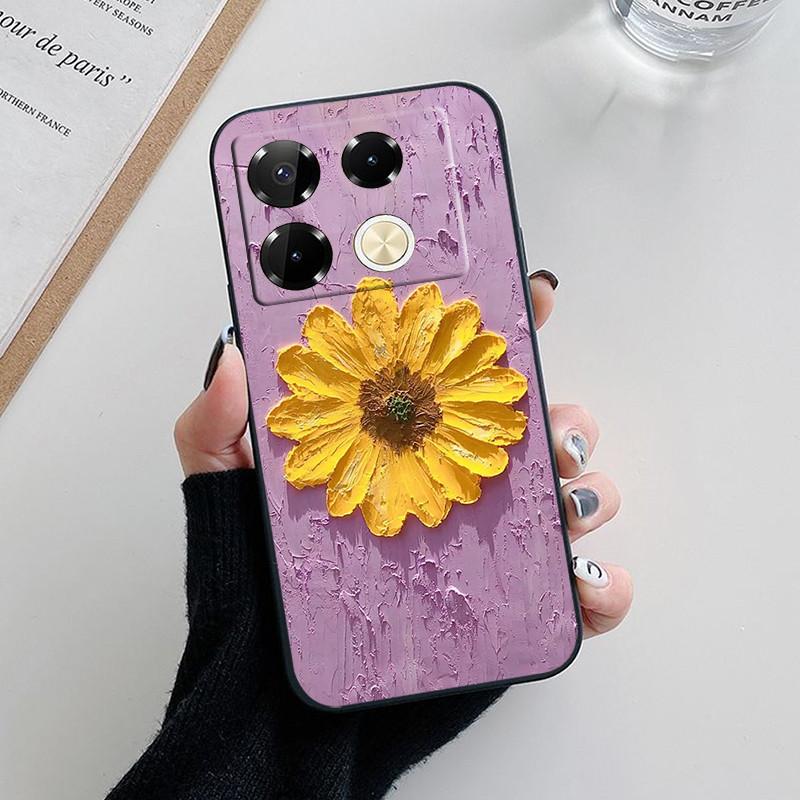For Infinix Note 40 Pro Case Luxury Painted Back Cover Silicone Soft TPU Phone Case For Infinix Note40 Pro Plus 4G 5G Fundas