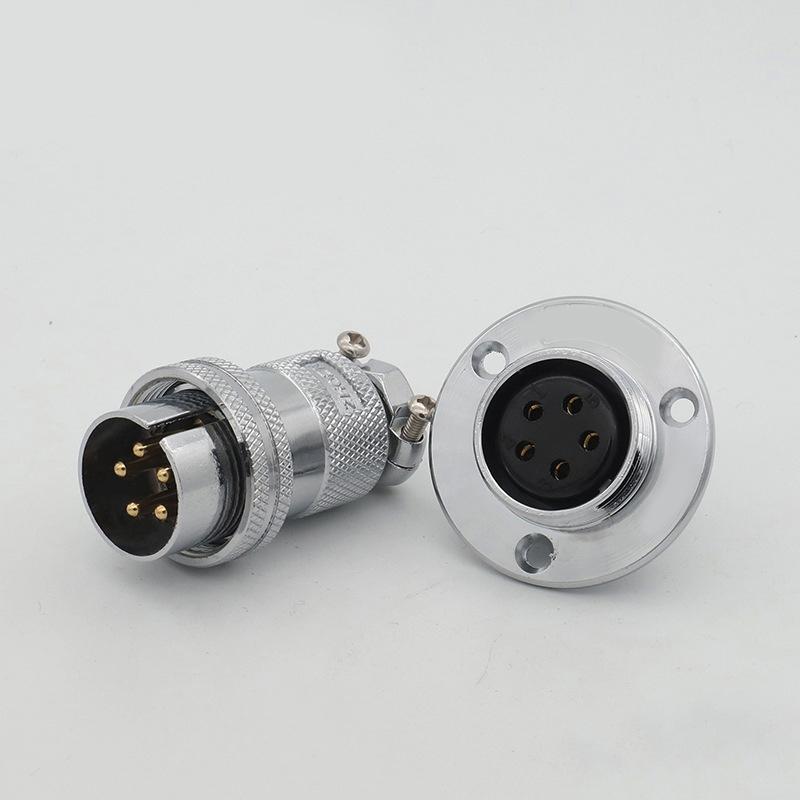 GX25 25mm Industrial Waterproof Aviation Connector 4 5 6 7 Pin Panel Screw Threaded Power Adapter Male&Female Plug Socket