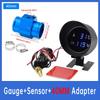 Car Water Temperature Gauge With volt meter 2 in 1 LCD Car Truck Gauge+ 26-40MM Water Temp Joint Pipe 10MM Water Tempe Sensor
