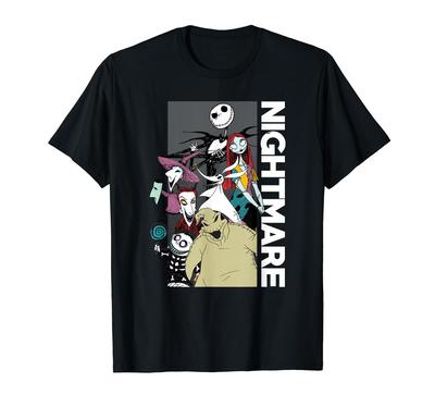 Disney The Nightmare Before Christmas Group Shot Poster T-Shirt
