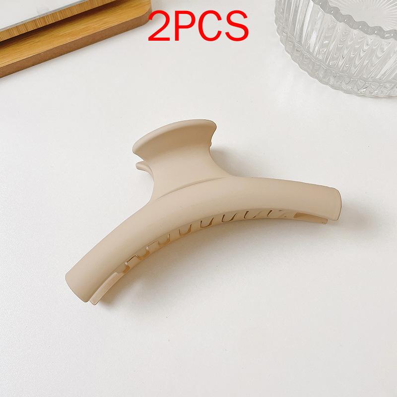 2 ΤΕΜ Premium Σετ Κεφαλών Νέο Γυναικείο Κλιπ Κλιπ Νύχι Μόδας Καφέ Μαύρο Ακρυλικό Μεγάλες Φουρκέτες Claw For Lady Clip Barrette Αξεσουάρ μαλλιών