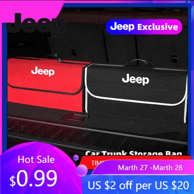 Torba Organizator do Bagażnika Samochodu Jeep Składane Pudełko do Porządkowania Pojemniki do Przechowywania Dla Jeep Grand Cherokee Wrangler JK Gladiator Compass Reneg