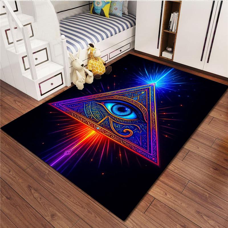 1Pc Freemason Print Rug - home decoration Carpet For Living Room Bedroom Flooring Computer Chair Area Rug