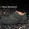 Oulylan Electric Welder Safety Boots Men Anti Smashing Work Protection Shoes Steel Toe Lace Up Sneakers Anti Puncture Labor Shoe