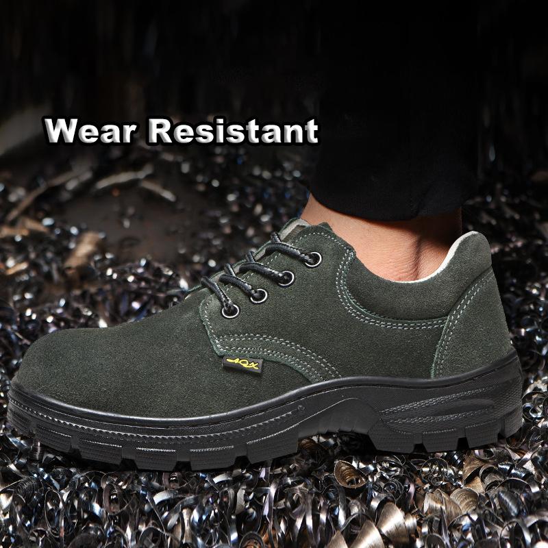 Oulylan Electric Welder Safety Boots Men Anti Smashing Work Protection Shoes Steel Toe Lace Up Sneakers Anti Puncture Labor Shoe