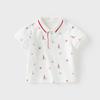 David Bella Boys' Short-sleeved T-shirt Summer Dress Children's Elegant Polo Shirt Boys' Baby Printed Top